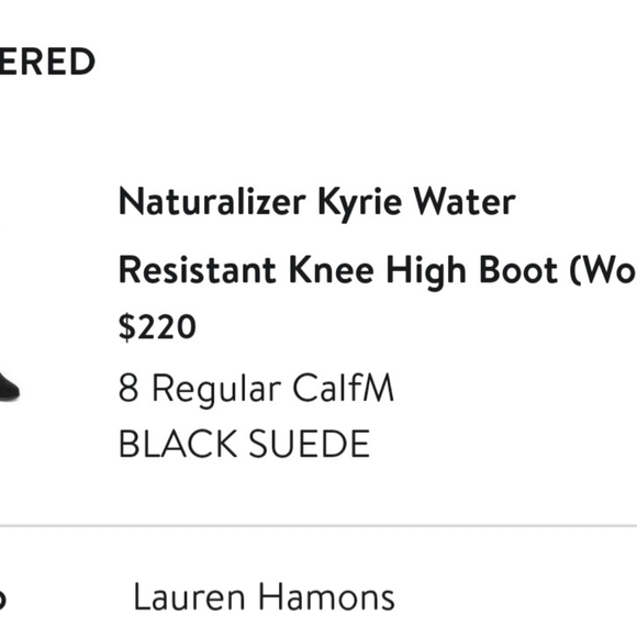 Naturalizer Kyrie Black Suede Boots - Picture 3 of 11
